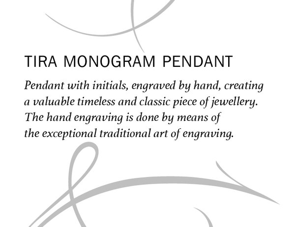 Monogrammi- / Kirjainriipus| Kulta 14K | Ankkuriketjulla